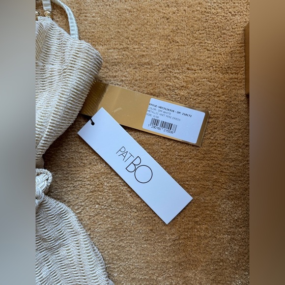 NWT PatBO METALLIC KNIT MINI DRESS - Picture 6 of 10